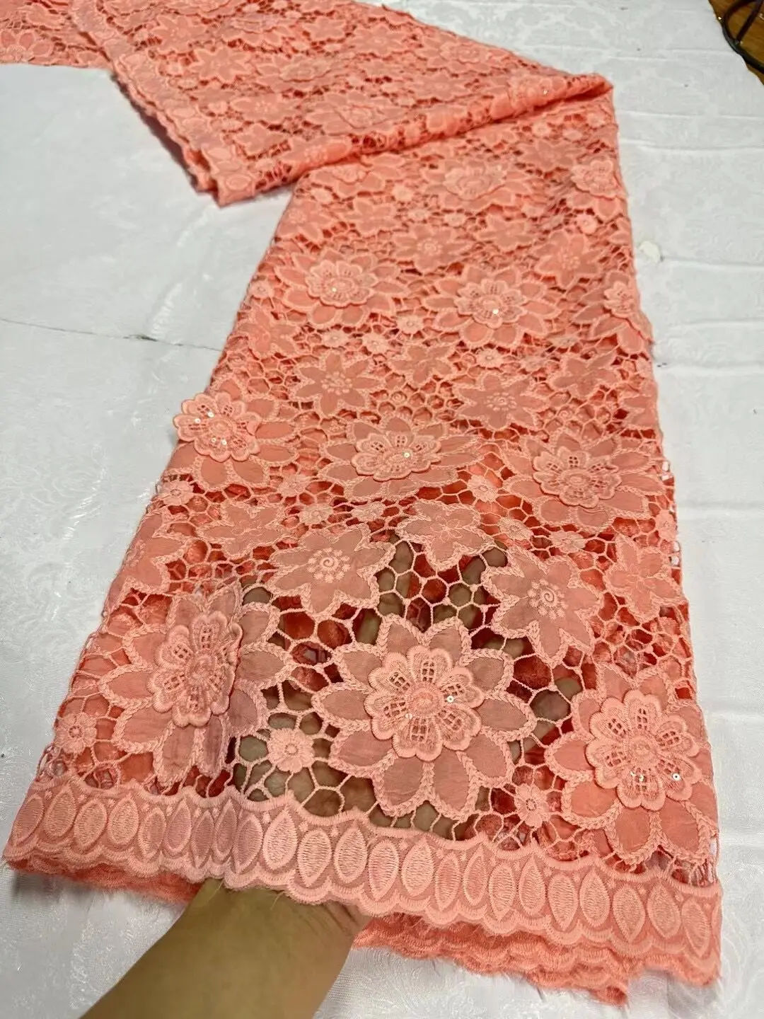 African Lace Fabric 2024 High Quality,Cotton Fabrics By The Meter,Embroidery,Sequin,Linen,Prom Dresses,Tulle,Fashion,5 Yards
African Lace Fabric 2024 High Quality,Cotton Fabrics By The Meter,Embroidery,Sequin,Linen,Prom Dresses,Tulle,Fashion,5 Yards
