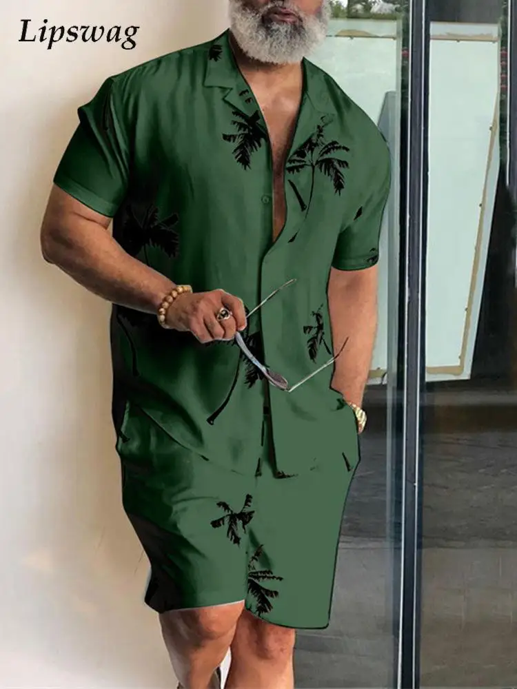 2022 Summer Short Sleeve Beach Shirts And Shorts Sets Men Fashion Printed Two Piece Suits For Mens Clothing Casual Loose Outfits
2022 Summer Short Sleeve Beach Shirts And Shorts Sets Men Fashion Printed Two Piece Suits For Mens Clothing Casual Loose Outfits