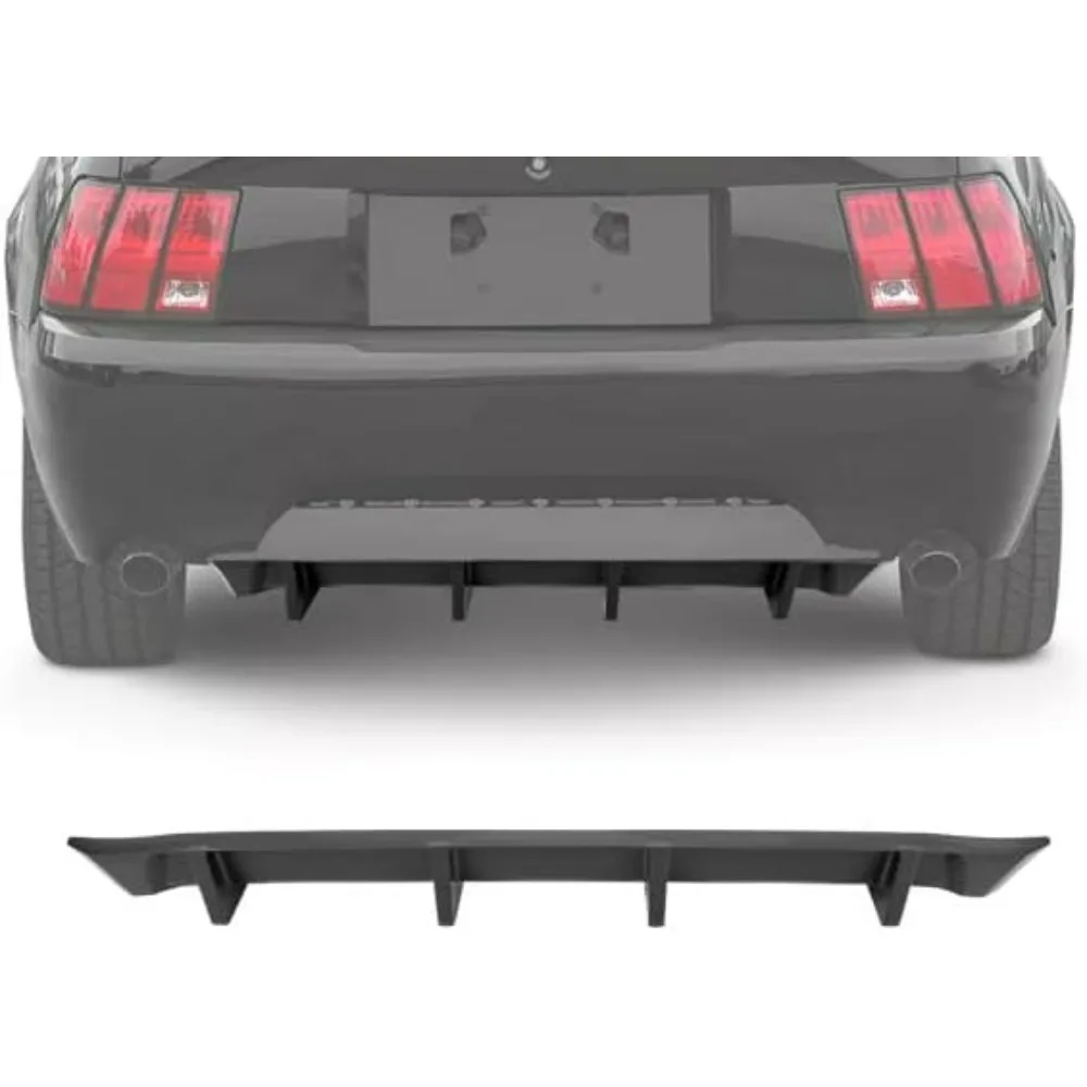 Rear Diffuser Compatible with 1999-2004 Ford Mustang MDA Style 4 Shark Fins Rear Bumper Valance Spoiler Air Dam Lower Lip
Rear Diffuser Compatible with 1999-2004 Ford Mustang MDA Style 4 Shark Fins Rear Bumper Valance Spoiler Air Dam Lower Lip