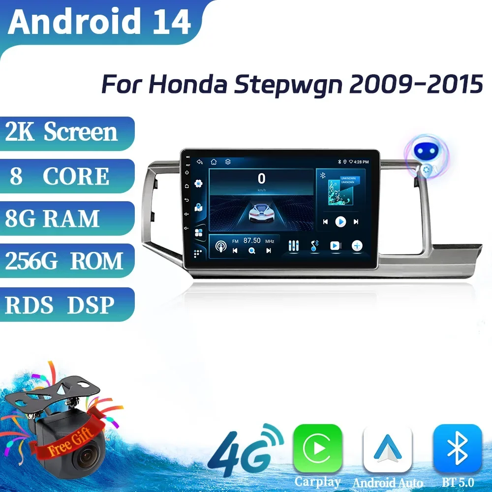 Android 14 For Honda Stepwgn 2009-2015 Car Radio Multimedia Navigation Wireless BT CarPlay 4G GPS Head Unit Stereo Touch Screen
Android 14 For Honda Stepwgn 2009-2015 Car Radio Multimedia Navigation Wireless BT CarPlay 4G GPS Head Unit Stereo Touch Screen