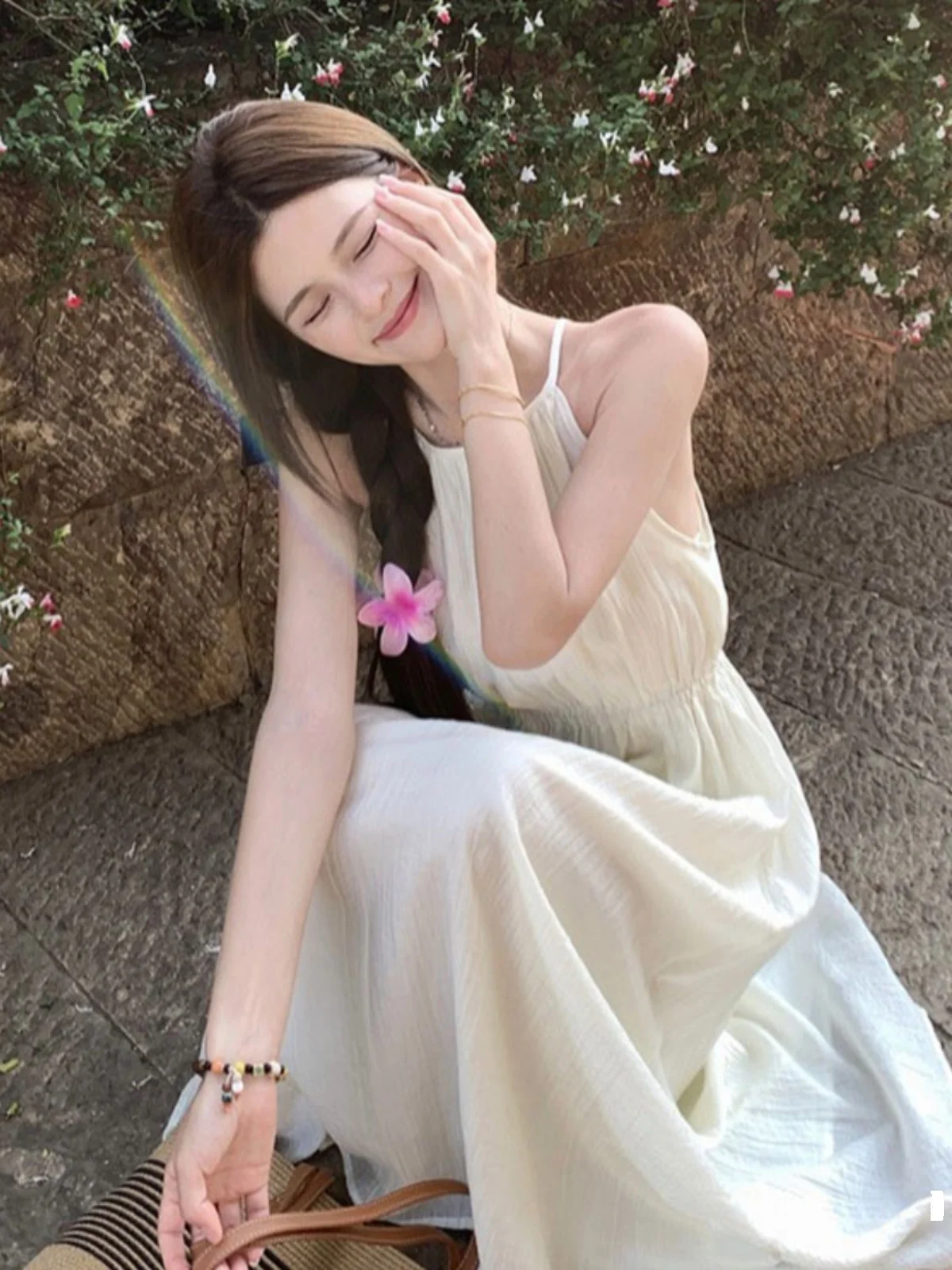 Summer Elegant Sweet Fairy Atmosphere Beach Vacation Style Backless A-Line Midi Dress Women's Sleeveless Hollow out Strapless...
Summer Elegant Sweet Fairy Atmosphere Beach Vacation Style Backless A-Line Midi Dress Women's Sleeveless Hollow out Strapless...