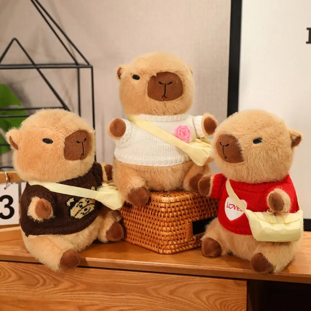 Soft Stuffed Animal Plush Toys Birthday Gifts For Kids Simulation Capybara Dolls With Bag Home Decor Sleeping Pillow
Soft Stuffed Animal Plush Toys Birthday Gifts For Kids Simulation Capybara Dolls With Bag Home Decor Sleeping Pillow