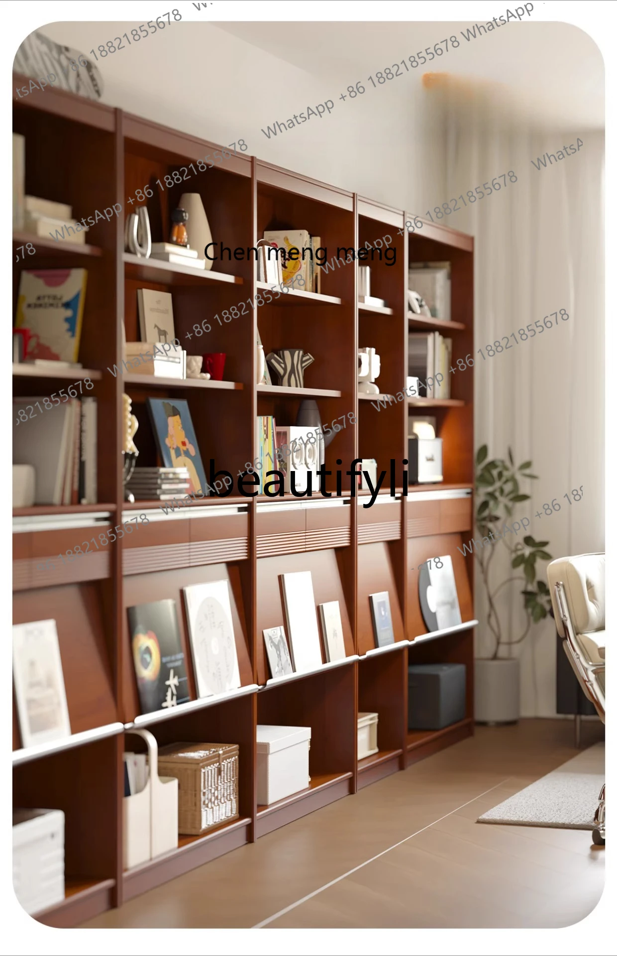 X Solid wood integrated whole wall combination retro bookshelf storage living room display floor-standing cabinet
X Solid wood integrated whole wall combination retro bookshelf storage living room display floor-standing cabinet