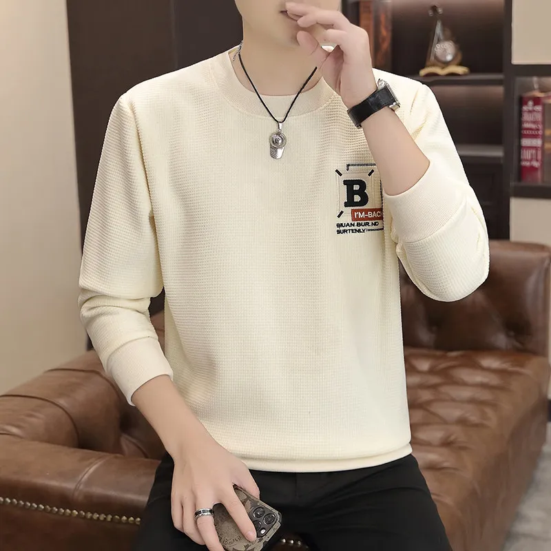 High Quali Men's Mid-Ne Sweater Casual Versatile Sli Autumn Winter Knitted Top Youthful Warm Polyester Fiber Long Sve
High Quali Men's Mid-Ne Sweater Casual Versatile Sli Autumn Winter Knitted Top Youthful Warm Polyester Fiber Long Sve