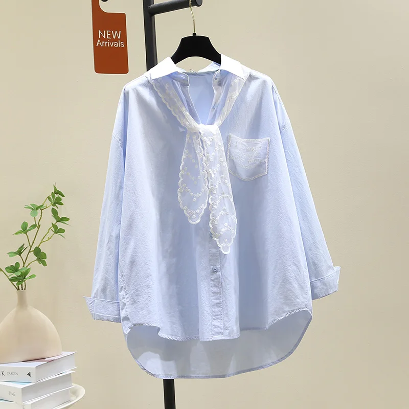SuperAen Korean Design Lace Bow Shirt Women's 2025 New Loose Casual Chic Shirt Cardigan Tops
SuperAen Korean Design Lace Bow Shirt Women's 2025 New Loose Casual Chic Shirt Cardigan Tops