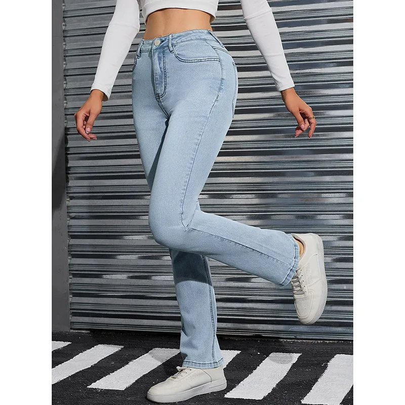 2026 Women Designer Thin Straight Leg Jeans Girls Light Blue High Waist Denim Trousers Lady Slim Fit Stretch Denim Pants
2026 Women Designer Thin Straight Leg Jeans Girls Light Blue High Waist Denim Trousers Lady Slim Fit Stretch Denim Pants