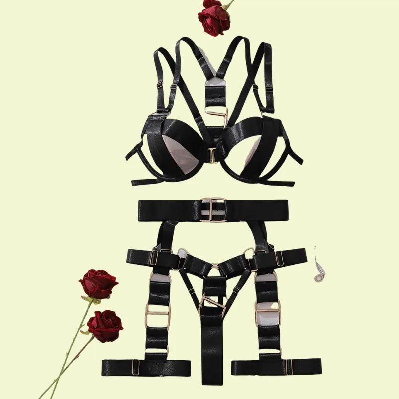 Toucheart Erotic Lingerie Stylish Metal Buckledecoration Personalized Bundled Steelring Push-up See-through Split Underwear Set
Toucheart Erotic Lingerie Stylish Metal Buckledecoration Personalized Bundled Steelring Push-up See-through Split Underwear Set
