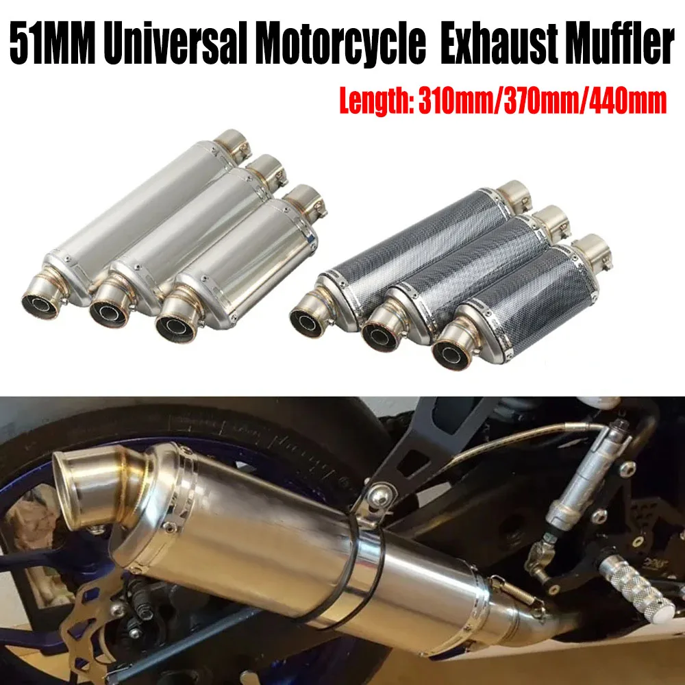 38/51MM Universal Motorcycle Exhaust Muffler Pipe Escape With DB-Killer For Yamaha Kawasaki Suzuki Honda ETC Modified
38/51MM Universal Motorcycle Exhaust Muffler Pipe Escape With DB-Killer For Yamaha Kawasaki Suzuki Honda ETC Modified