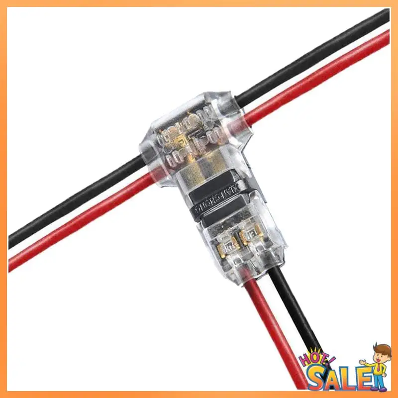 AB68 Wire Connectors - Low Voltage T Tap Wire Connector, 3 Way Wire Connector, T Type 2 Pin Solderless Fits 24-20 AWG
AB68 Wire Connectors - Low Voltage T Tap Wire Connector, 3 Way Wire Connector, T Type 2 Pin Solderless Fits 24-20 AWG