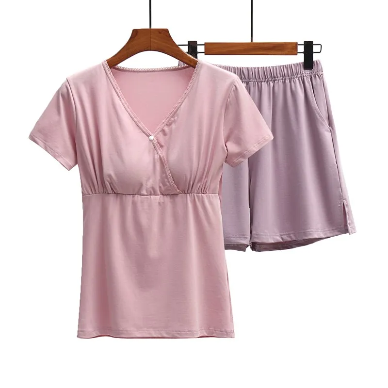 Ice Porcelain Cotton Maternity Nightgown Summer Thin Short Sleeve Nursing Sleepwear Short Pants Set Postpartum Feeding Clothe...
Ice Porcelain Cotton Maternity Nightgown Summer Thin Short Sleeve Nursing Sleepwear Short Pants Set Postpartum Feeding Clothe...
