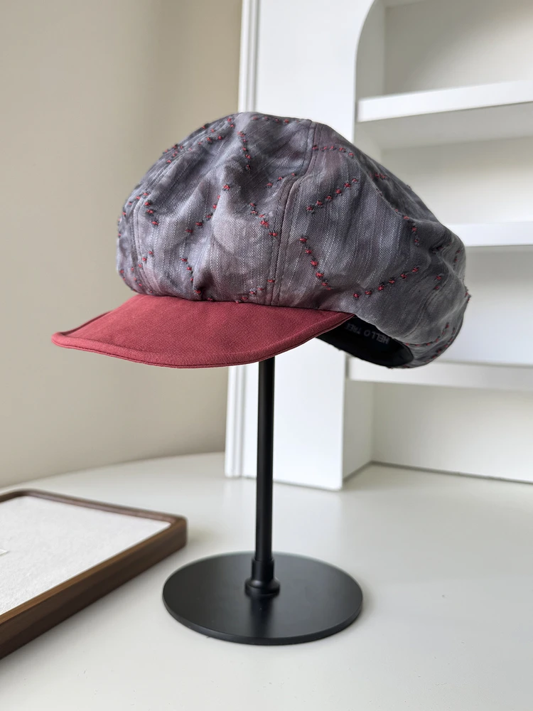 Korean Large Cloud Retro Old Color Matching Painter Hat Fashionable Octagonal Hat Showing Face Small Newsboy Pumpkin Hat
Korean Large Cloud Retro Old Color Matching Painter Hat Fashionable Octagonal Hat Showing Face Small Newsboy Pumpkin Hat