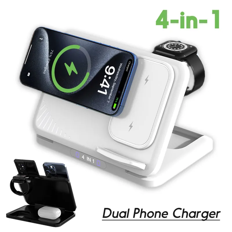 Магнитная подставка для беспроводного зарядного устройства 4 в 1, складная быстрая зарядка для iPhone 17 ~ 12 Samsung S25 Xiaomi Airpods 4 Pro Apple Watch 11 ~ 2
Магнитная подставка для беспроводного зарядного устройства 4 в 1, складная быстрая зарядка для iPhone 17 ~ 12 Samsung S25 Xiaomi Airpods 4 Pro Apple Watch 11 ~ 2