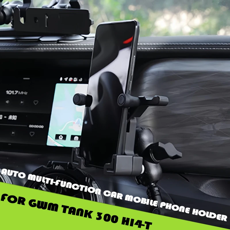 Auto Multi-function Car Mobile Phone Holder Fit for GWM Tank 300 Hi4-T Car Central Control Instrument Panel Mobile Phone Holder
Auto Multi-function Car Mobile Phone Holder Fit for GWM Tank 300 Hi4-T Car Central Control Instrument Panel Mobile Phone Holder