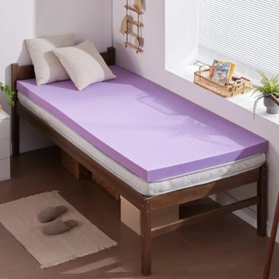 Gel Memory Foam Mattress Topper Ventilated Soft Pressure Relieve Mattress Pad, Breathable Bed Topper, CertiPUR-US Certified, Si
Gel Memory Foam Mattress Topper Ventilated Soft Pressure Relieve Mattress Pad, Breathable Bed Topper, CertiPUR-US Certified, Si