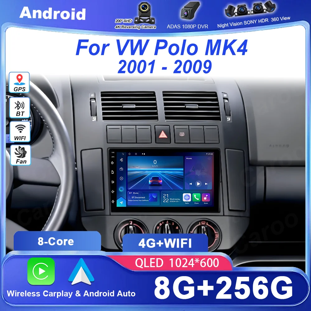 7" For VW Polo MK4 2001-2009 Car Stereo Radio Wireless Carplay Android 16 Auto Head Unit Intelligent System GPS WIFI No 2 DIN 4G
7" For VW Polo MK4 2001-2009 Car Stereo Radio Wireless Carplay Android 16 Auto Head Unit Intelligent System GPS WIFI No 2 DIN 4G