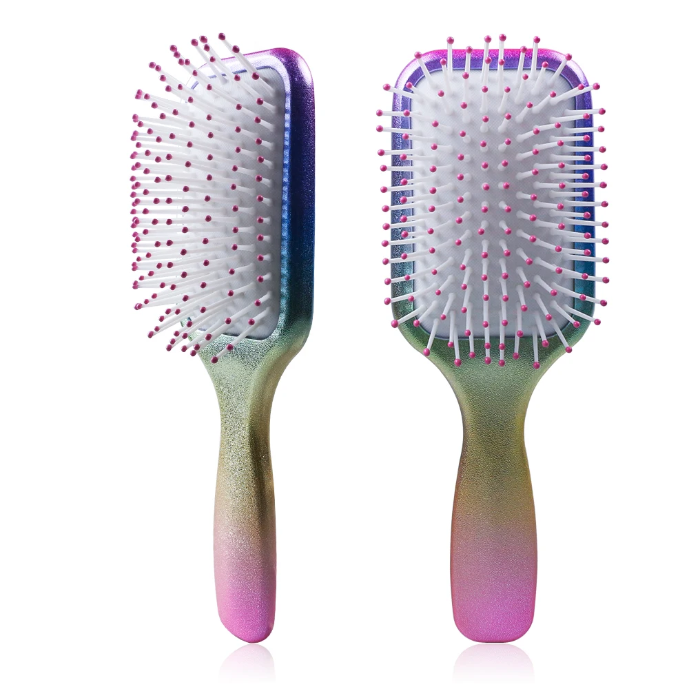 Gradient Rainbow Air Cushion Hair Brush Nylon Teeth Wet/Dry Hair Detangling Comb Antistatic Scalp Massaging Hairdressing Brushes
Gradient Rainbow Air Cushion Hair Brush Nylon Teeth Wet/Dry Hair Detangling Comb Antistatic Scalp Massaging Hairdressing Brushes
