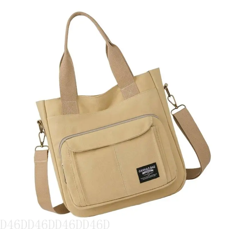 D46D Versatile Canvas Shoulder Bag With Spacious Storage Practical Crossbody Pack Casual Handbag For Men And Women
D46D Versatile Canvas Shoulder Bag With Spacious Storage Practical Crossbody Pack Casual Handbag For Men And Women