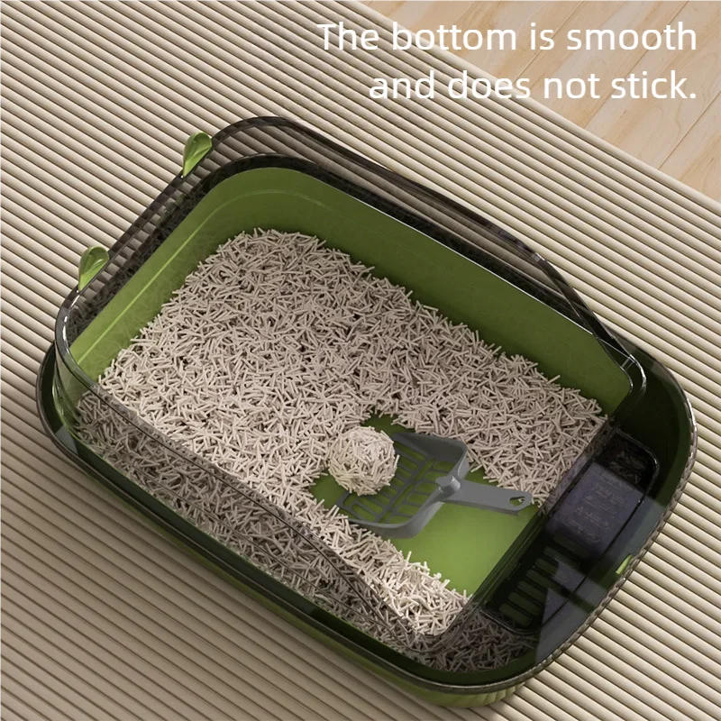 Cat litter box semi closed, oversized, thickened, splash proof, cat toilet, pet supplies, detachable, household indoor use
Cat litter box semi closed, oversized, thickened, splash proof, cat toilet, pet supplies, detachable, household indoor use