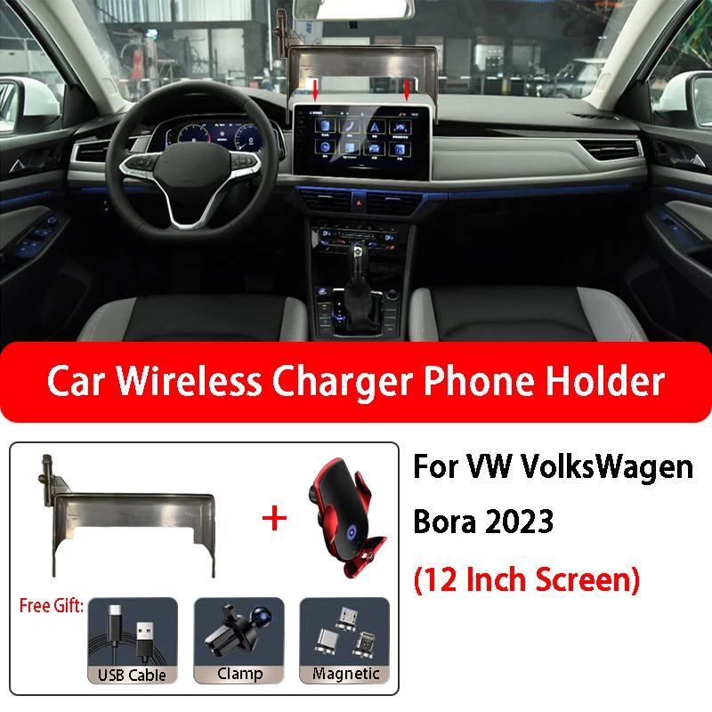 Car Wireless Charger Phone Holder For VW VolksWagen Bora 2023 12 Inch Screen Smart Sensor Built-in Battery Automatic Clamping
Car Wireless Charger Phone Holder For VW VolksWagen Bora 2023 12 Inch Screen Smart Sensor Built-in Battery Automatic Clamping