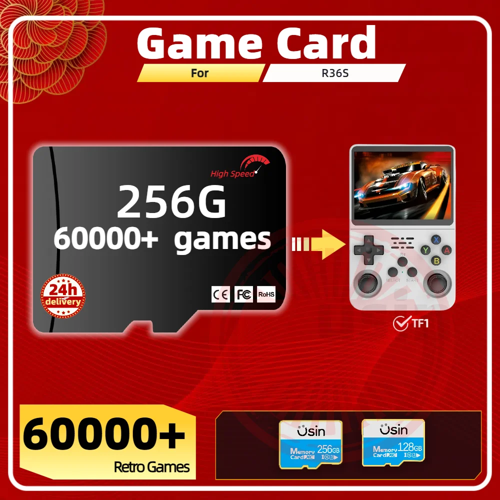 Игровая карта памяти для R36S TF Plug & Play предварительная установка ретро игр PSP PS1 SD портативная консоль высокоскоростная карта
Игровая карта памяти для R36S TF Plug & Play предварительная установка ретро игр PSP PS1 SD портативная консоль высокоскоростная карта