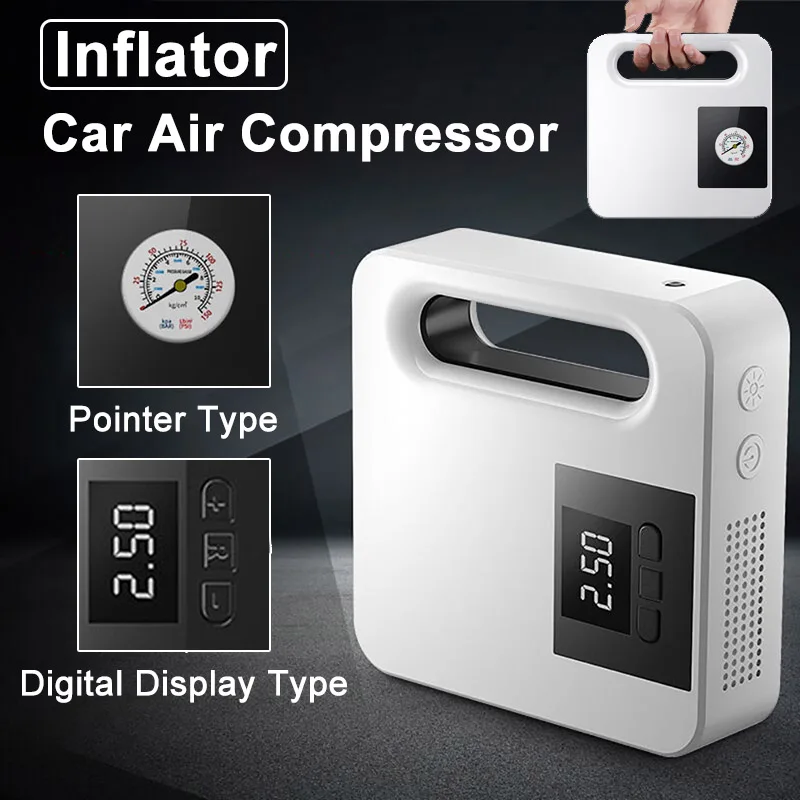 Car Air Compressor 12V Protable Car Air Pump Mini High Pressure Tire Inflator Pump (Pointer/Digital Display Type)
Car Air Compressor 12V Protable Car Air Pump Mini High Pressure Tire Inflator Pump (Pointer/Digital Display Type)