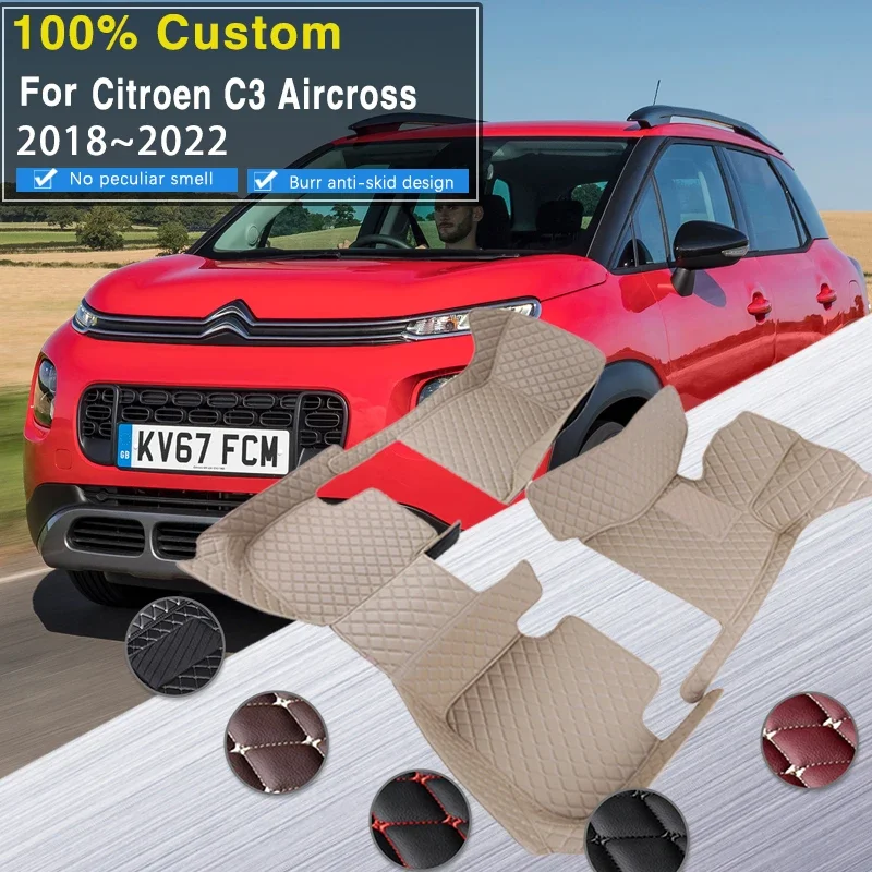 Качественные автомобильные коврики для Citroen C3 Aircross 2018 2019 2020 2021, ковер для автомобиля, ковры, детали интерьера, кожаный коврик, автомобильные аксессуары
Качественные автомобильные коврики для Citroen C3 Aircross 2018 2019 2020 2021, ковер для автомобиля, ковры, детали интерьера, кожаный коврик, автомобильные аксессуары