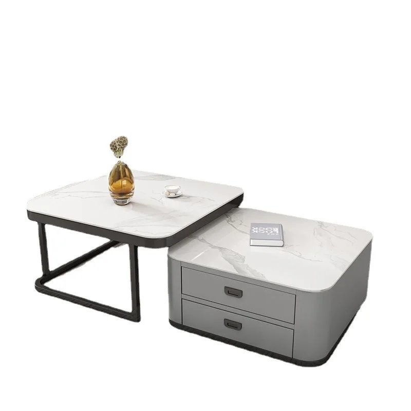 LH rock panel TV cabinet combination modern simple small apartment living room square glass coffee table
LH rock panel TV cabinet combination modern simple small apartment living room square glass coffee table