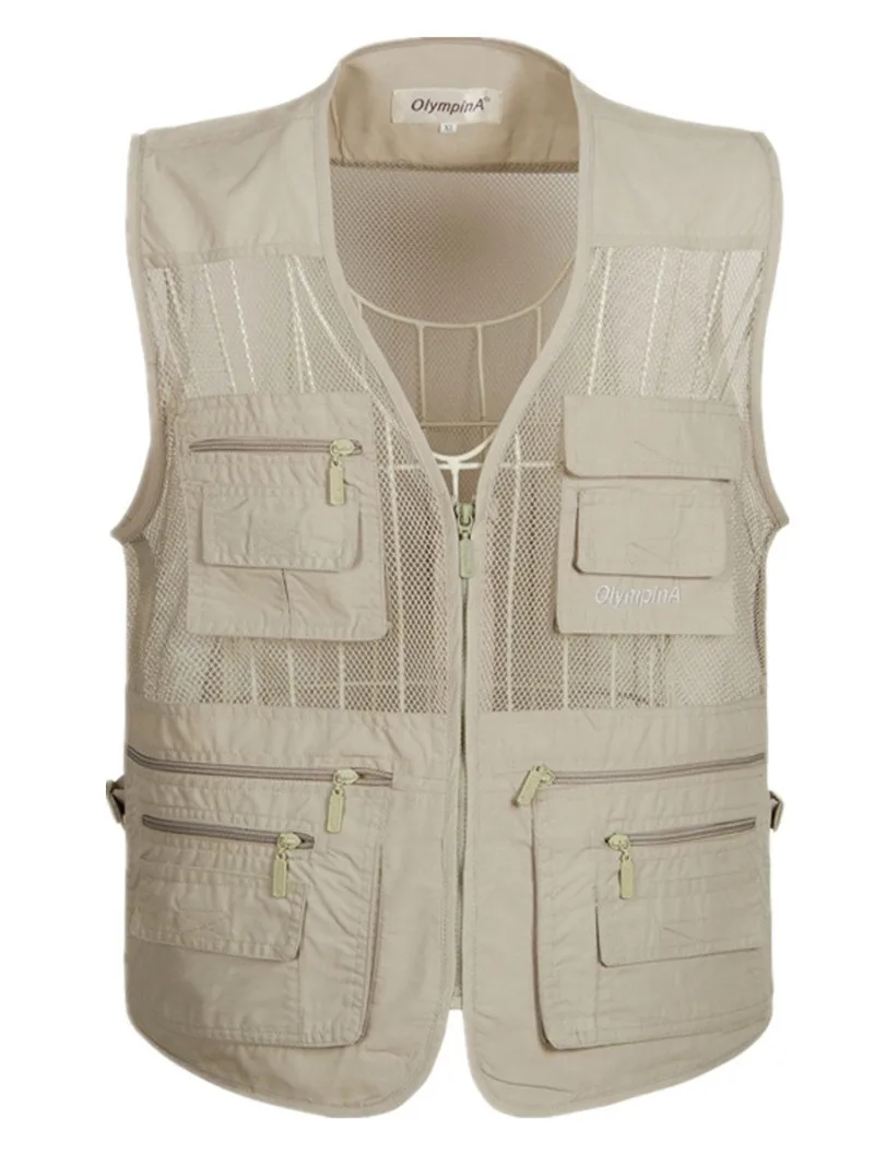 Summer Multi-pocket Mesh Vest Men's Horse Clip Loose Plus Size Cotton Shoulder Fishing Photography Quick-drying Vest Jacket
Summer Multi-pocket Mesh Vest Men's Horse Clip Loose Plus Size Cotton Shoulder Fishing Photography Quick-drying Vest Jacket