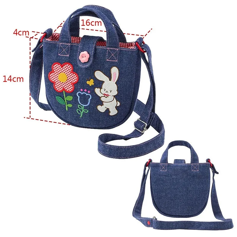 Japanese Kids Shoulder Bag Girls Backpacks Jeans Messenger Bags Cartoon Cute Bunny Flower Denim Girl Handbag
Japanese Kids Shoulder Bag Girls Backpacks Jeans Messenger Bags Cartoon Cute Bunny Flower Denim Girl Handbag