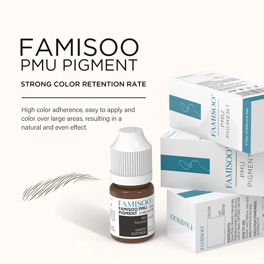 FAMISOO 5ml Brown Eyebrow Tattoo Eyebrow Pigment ink Professional Pigment for Permanent Makeup Eyebrow Body Product Pigment
FAMISOO 5ml Brown Eyebrow Tattoo Eyebrow Pigment ink Professional Pigment for Permanent Makeup Eyebrow Body Product Pigment