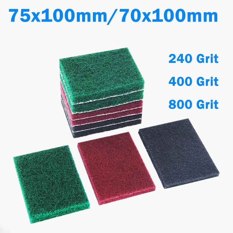 Square Nylon Cleaning Scouring Pad 70x100mm/75x100mm Industrial Abrasive Scouring Pad Fine/Medium/Coarse Grade 240 400 800Grit
Square Nylon Cleaning Scouring Pad 70x100mm/75x100mm Industrial Abrasive Scouring Pad Fine/Medium/Coarse Grade 240 400 800Grit