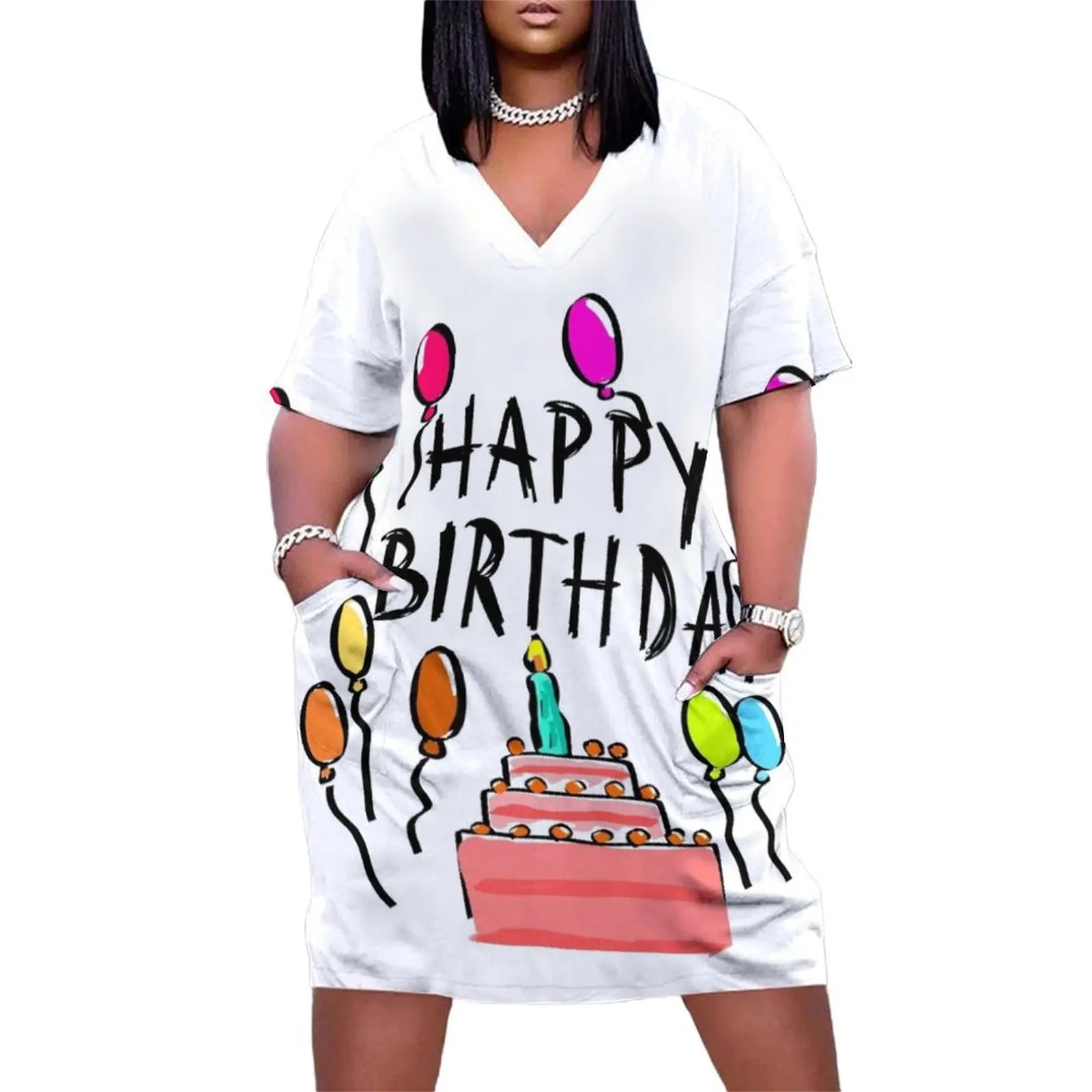 Happy Birthday! Loose Pocket Dress women dress dress women summer women long dresses clothes for
Happy Birthday! Loose Pocket Dress women dress dress women summer women long dresses clothes for