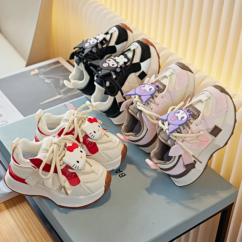 Girly Heart Hello Kitty Anime Kawaii Sanrio Sports Shoes Cute Kuromi Ins Fashion Children Casual Sneakers Gifts for Kids
Girly Heart Hello Kitty Anime Kawaii Sanrio Sports Shoes Cute Kuromi Ins Fashion Children Casual Sneakers Gifts for Kids