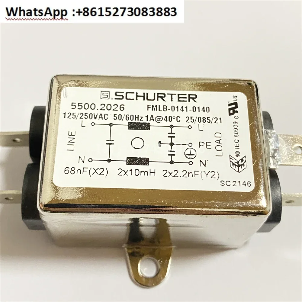 5500.2026 SCHURTER Power Filter | Single Phase | 1A 250VAC | FMLB-0141-0140 Positive
5500.2026 SCHURTER Power Filter | Single Phase | 1A 250VAC | FMLB-0141-0140 Positive