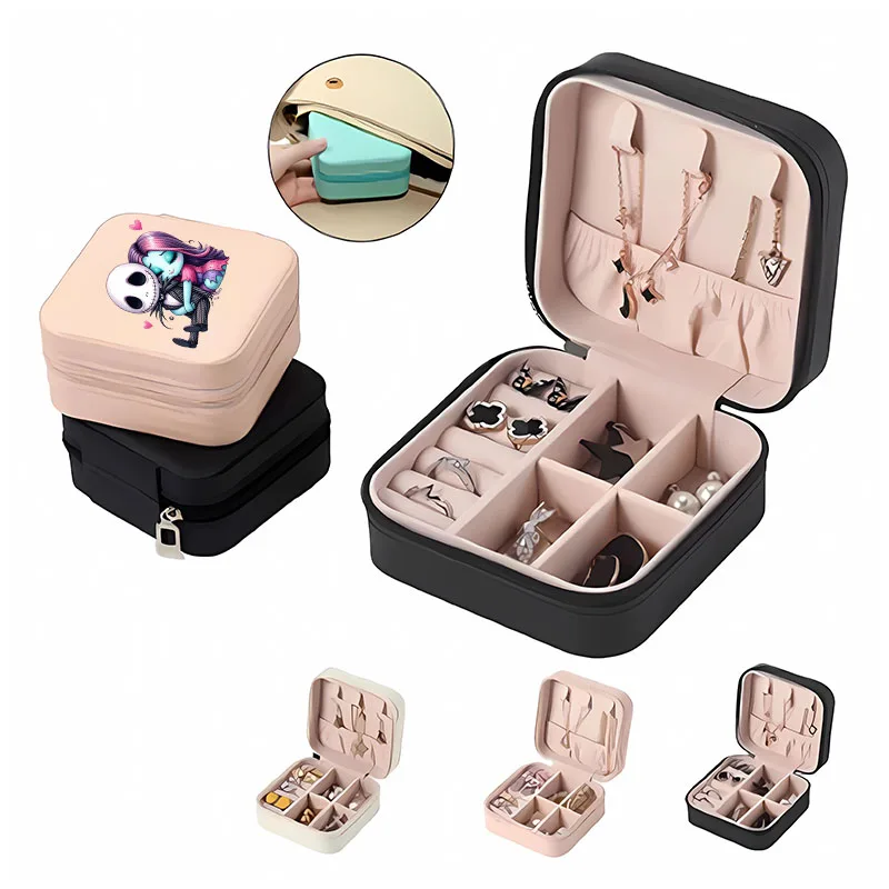 Disney's The Nightmare Before Christmas Jack Sally New Portable Travel Ladies Jewelry Box for Rings Pendants Necklaces Organizer
Disney's The Nightmare Before Christmas Jack Sally New Portable Travel Ladies Jewelry Box for Rings Pendants Necklaces Organizer