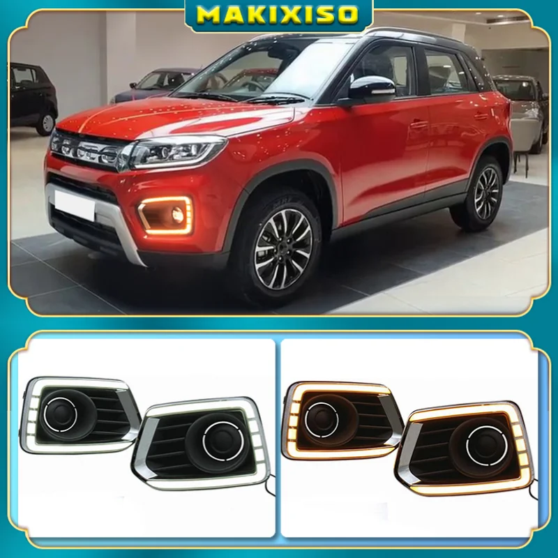 2PCS Car LED Daytime Running Light DRL Fog lamp with yellow Turn Signal For Suzuki Vitara 2020
2PCS Car LED Daytime Running Light DRL Fog lamp with yellow Turn Signal For Suzuki Vitara 2020