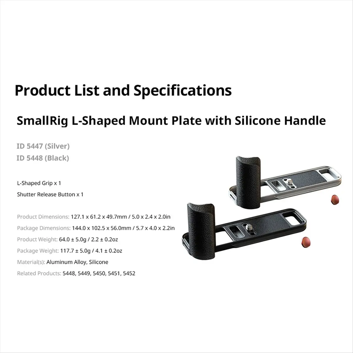 DT843 Mon.For X-E5 L-Shaped Mount Plate with Silicone Handle for X-E5 Camera with Shutter Release Button A
DT843 Mon.For X-E5 L-Shaped Mount Plate with Silicone Handle for X-E5 Camera with Shutter Release Button A