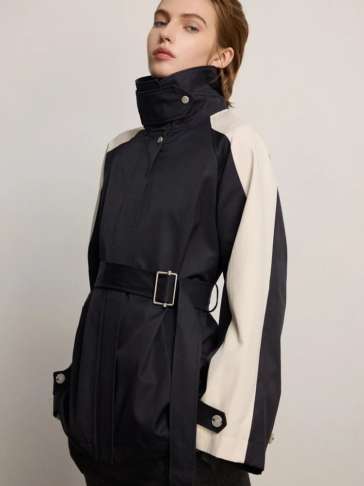 Women's Mid-Length Jaet Color Blo Zipper Collar Design High-End Aosphere Commute Sle Polyester Fiber Long Sve Coat
Women's Mid-Length Jaet Color Blo Zipper Collar Design High-End Aosphere Commute Sle Polyester Fiber Long Sve Coat