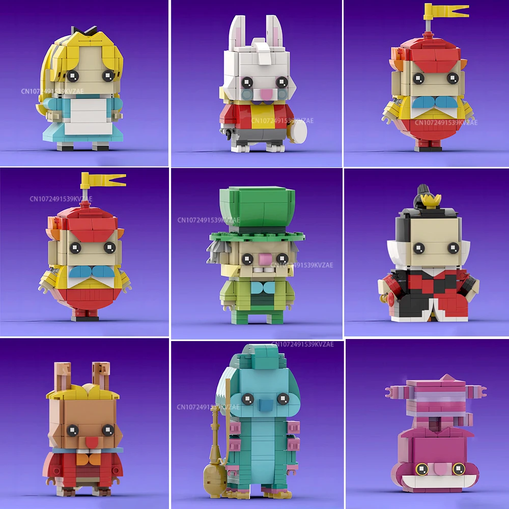 MOC Classic Movie Character Mr. Hat,Rabbit,Caterpillar Animal Cat Brickheadz Collection Building Blocks Cartoon Figures Toy Gift
MOC Classic Movie Character Mr. Hat,Rabbit,Caterpillar Animal Cat Brickheadz Collection Building Blocks Cartoon Figures Toy Gift
