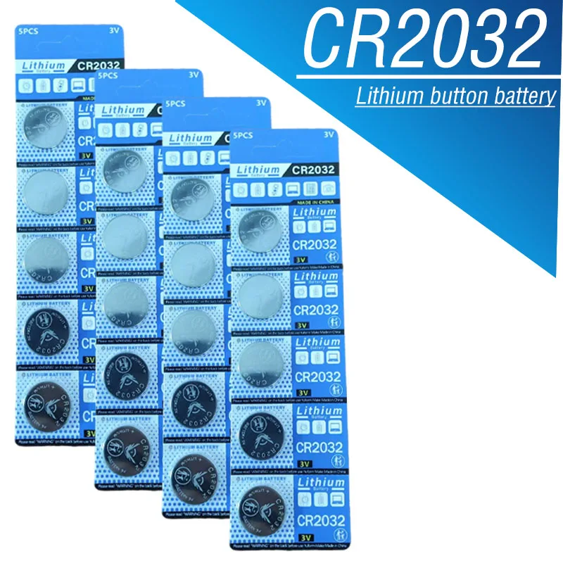 Five-pack CR2032 button battery 3V 200mAh battery suitable for watches, toys, calculators, car keychains, remote controls
Five-pack CR2032 button battery 3V 200mAh battery suitable for watches, toys, calculators, car keychains, remote controls