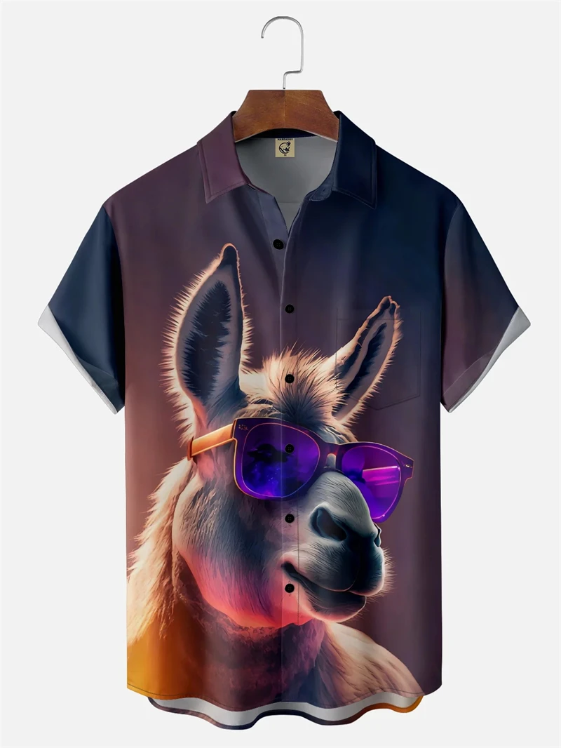 Funny Donkey 3D Print Men Shirts Hip Hop Streetwear Lapel Button Shirts Cute Animal Pattern Design Trend Blouse 2025 New Shirts
Funny Donkey 3D Print Men Shirts Hip Hop Streetwear Lapel Button Shirts Cute Animal Pattern Design Trend Blouse 2025 New Shirts