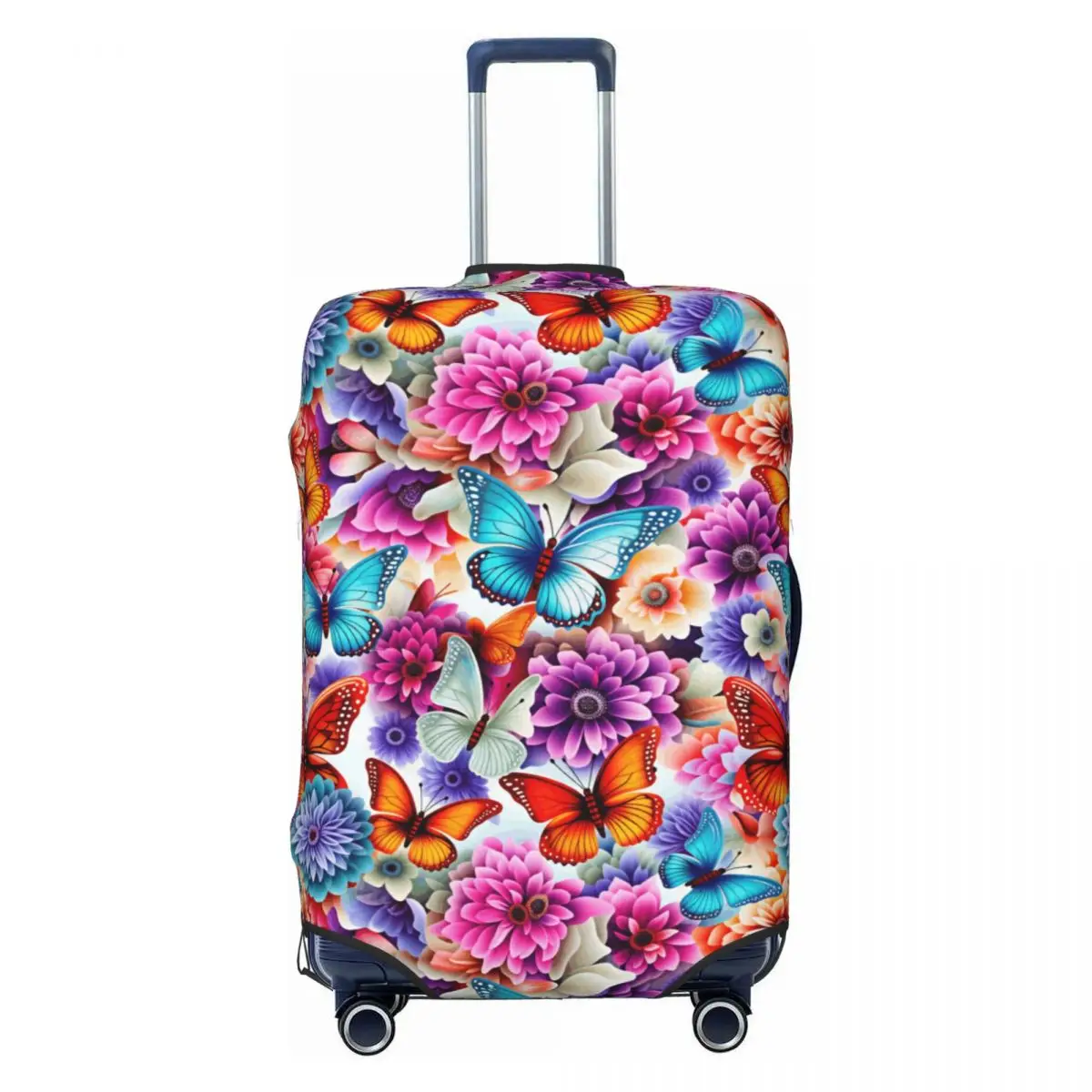 Cute Colorful Butterfly Dahlia Flower Print Luggage Cover Protector Washable Travel Suitcase Covers
Cute Colorful Butterfly Dahlia Flower Print Luggage Cover Protector Washable Travel Suitcase Covers