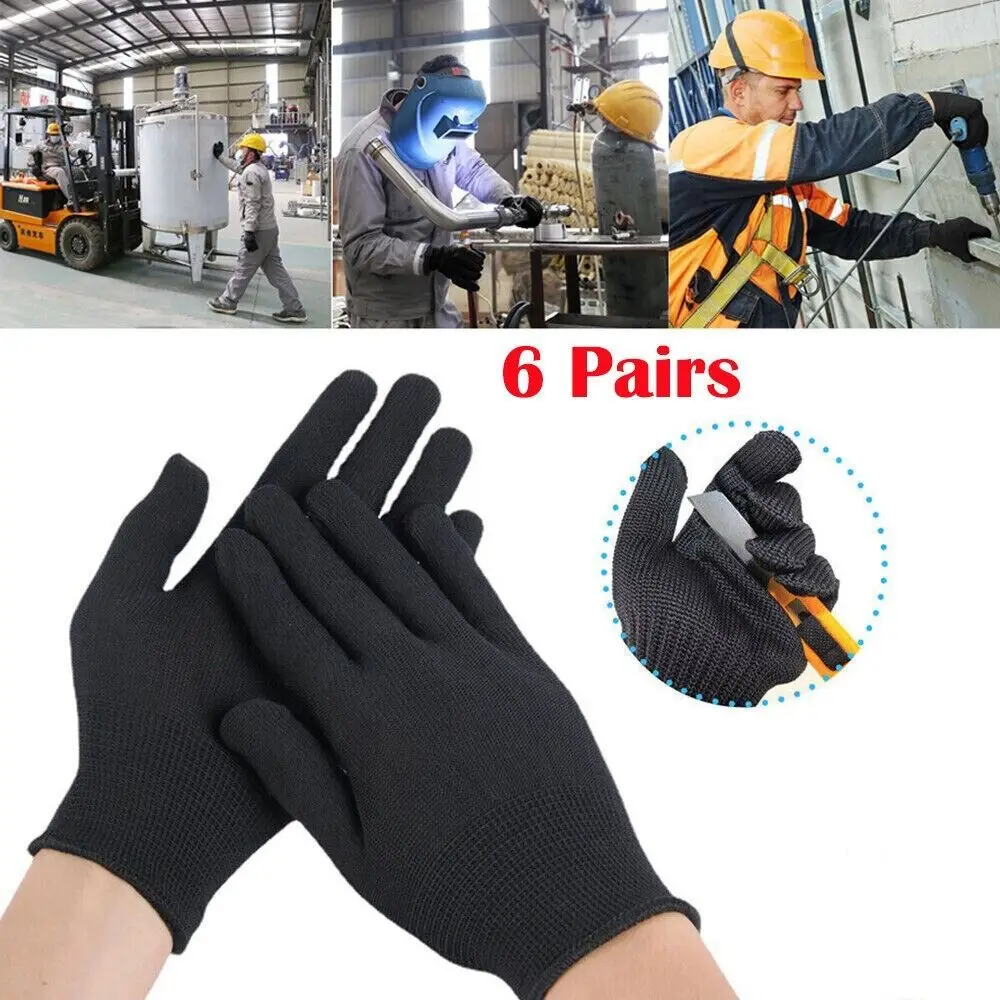 6 Pairs Universal Elastic Full Finger Hand Protection Safety Gloves Work Gloves Protection Gloves
6 Pairs Universal Elastic Full Finger Hand Protection Safety Gloves Work Gloves Protection Gloves