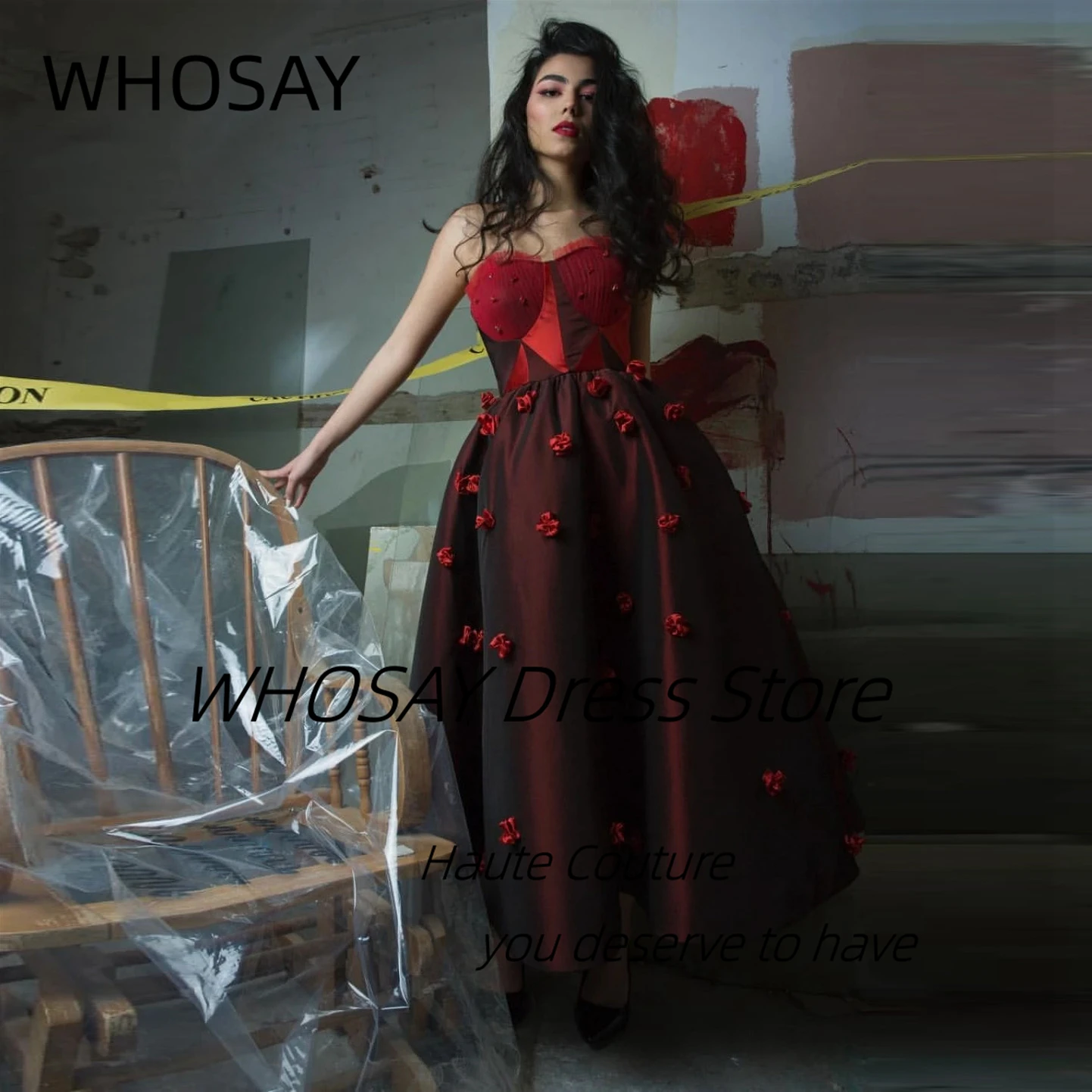 WHOSAY Contrast Color Prom Dresses 2025 Sweetheart Sexy Back Homecoming Party Gowns Customized Flowers Vestidos Evening Dress
WHOSAY Contrast Color Prom Dresses 2025 Sweetheart Sexy Back Homecoming Party Gowns Customized Flowers Vestidos Evening Dress