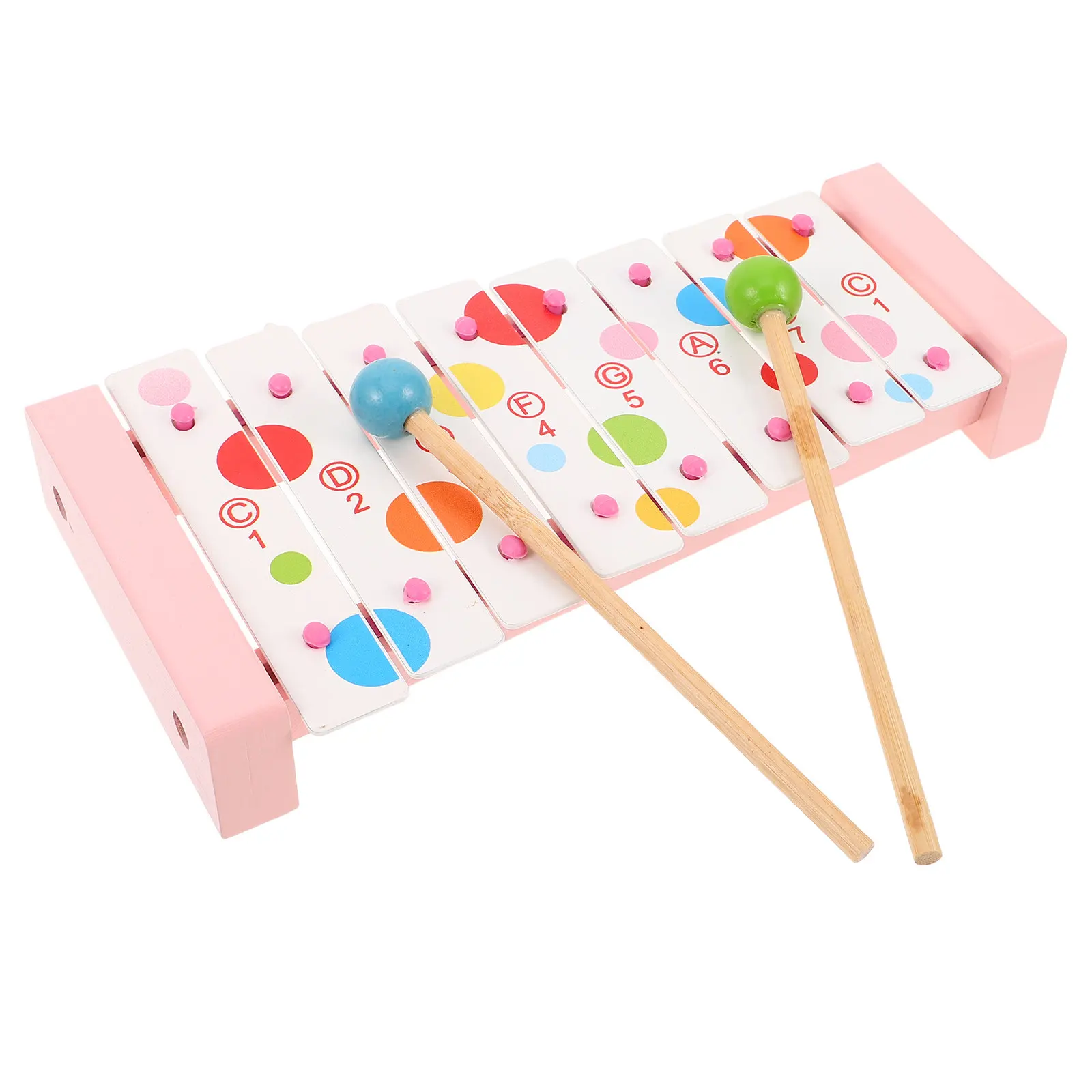 Wooden Xylophone for Toddlers Pink 8-Key Candy-Color Hand-Knock Tone Instrument Montessori Music Learning Tool Orff Inspired
Wooden Xylophone for Toddlers Pink 8-Key Candy-Color Hand-Knock Tone Instrument Montessori Music Learning Tool Orff Inspired