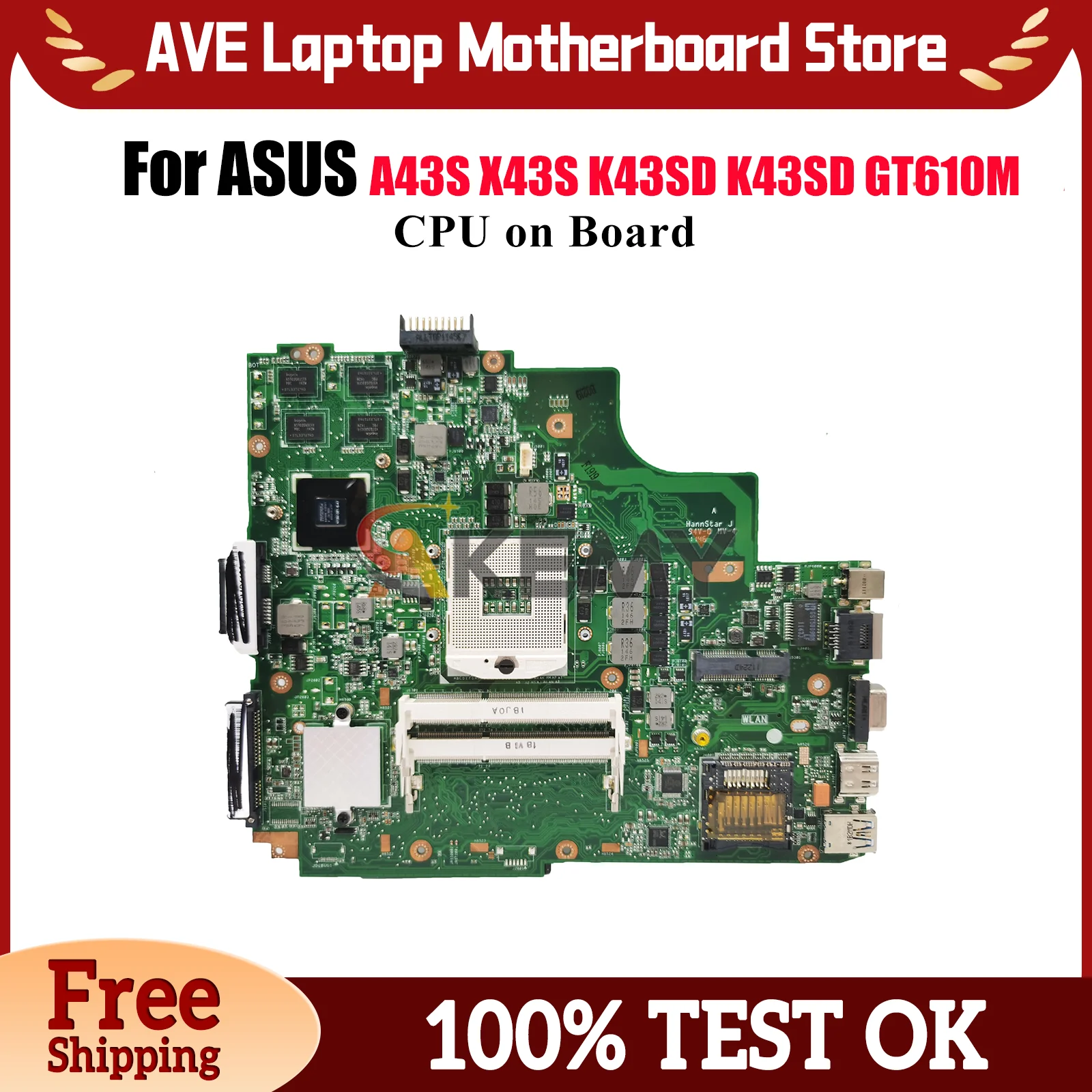 K43SD Материнская плата для ноутбука ASUS K43SD K43SJ A43S X43S K43SM K43SV K43S Материнская плата для ноутбука с процессором tests ОК быстрая доставка stk
K43SD Материнская плата для ноутбука ASUS K43SD K43SJ A43S X43S K43SM K43SV K43S Материнская плата для ноутбука с процессором tests ОК быстрая доставка stk