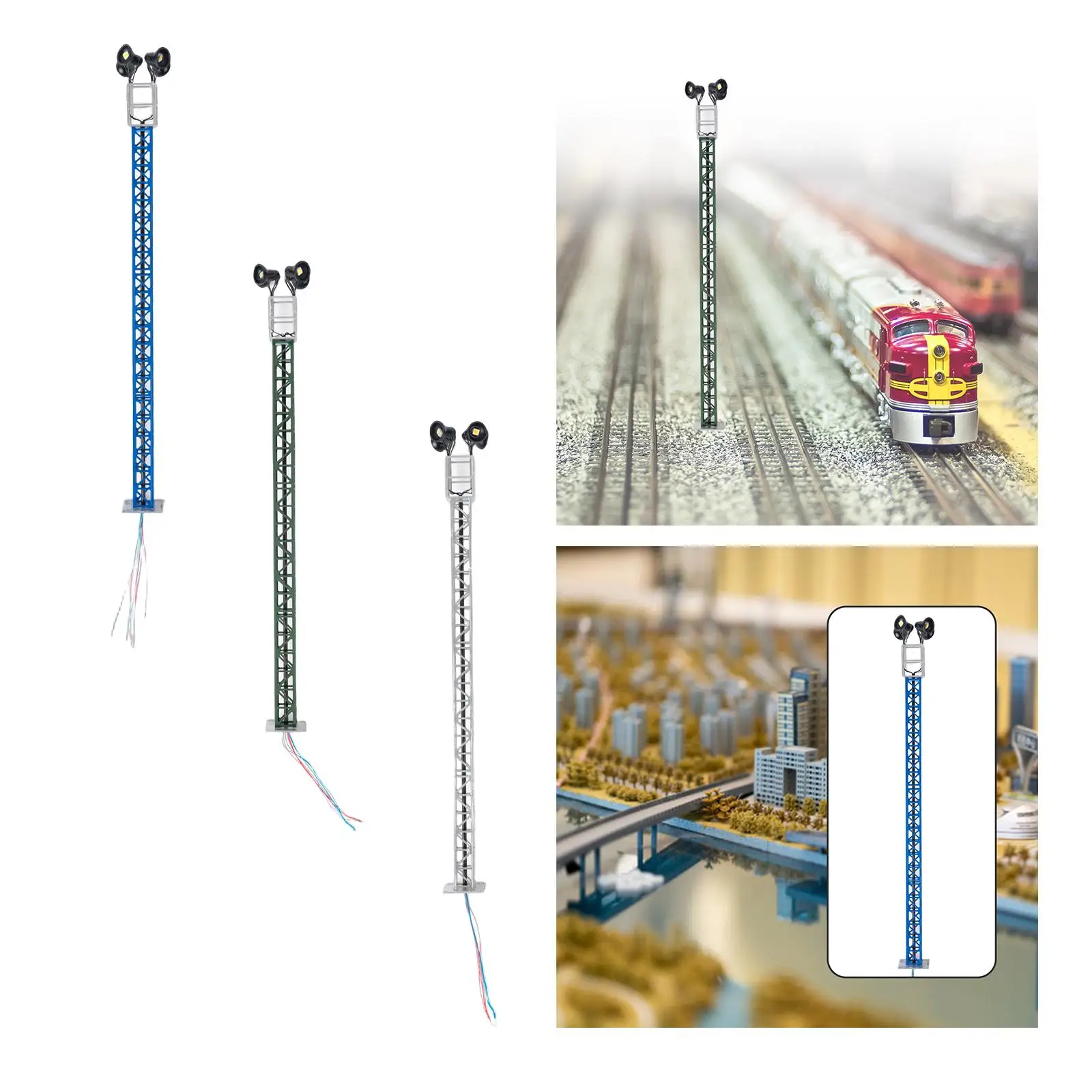 1/87 Scale Railroad Train Lights HO Gauge for Train Fairy Garden Accessories
1/87 Scale Railroad Train Lights HO Gauge for Train Fairy Garden Accessories
