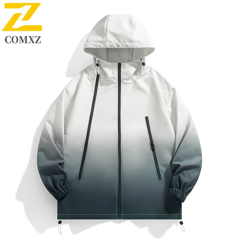 Gradient Casual Jacket Men and Women Trendy and Versatile Windproof and Waterproof Hooded Jacket Outdoor Travel Commuting Jacket
Gradient Casual Jacket Men and Women Trendy and Versatile Windproof and Waterproof Hooded Jacket Outdoor Travel Commuting Jacket