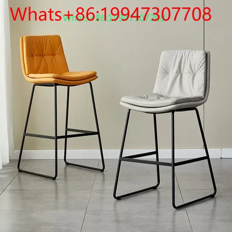 Nordic style high-value bar chair commercial stainless steel light luxury deep seat soft bag backrest high chair
Nordic style high-value bar chair commercial stainless steel light luxury deep seat soft bag backrest high chair