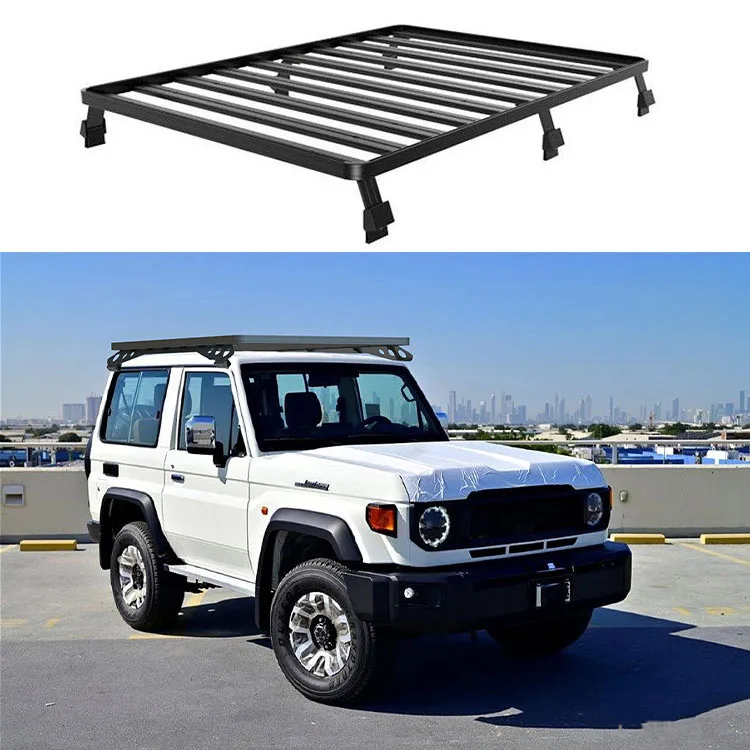 Off-Road Exterior Parts 4x4 Luggage Frame Rack Aluminum Roof Platform Body Kit Roof Rack for Toyota LC71
Off-Road Exterior Parts 4x4 Luggage Frame Rack Aluminum Roof Platform Body Kit Roof Rack for Toyota LC71